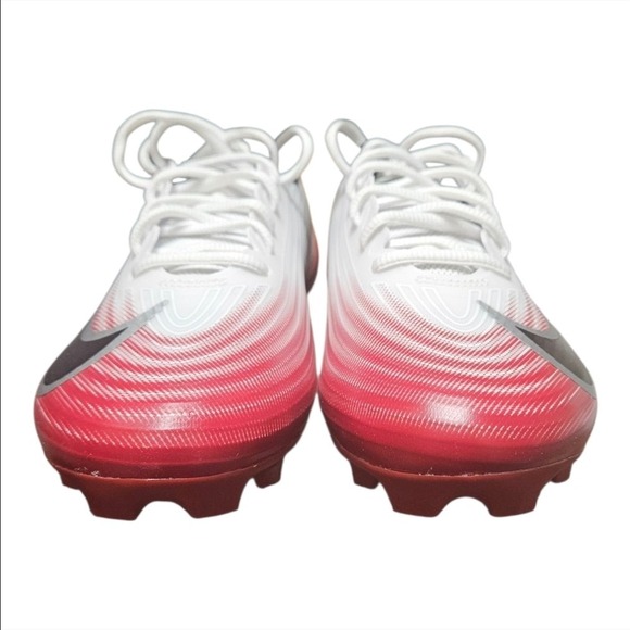 Nike Vapor Speed 3 Football Cleats Men's‎ Size 8.5 White Red HM8849-102 New - Picture 3 of 8